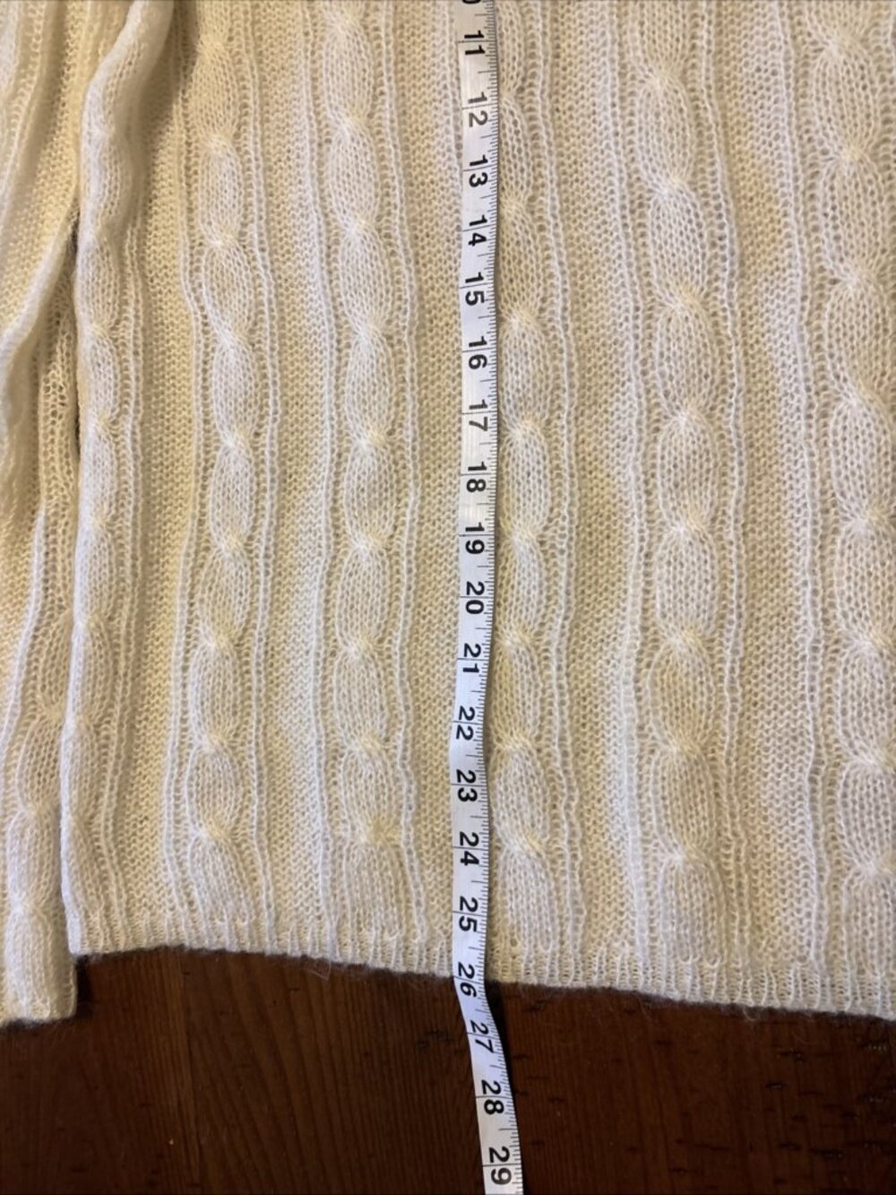 Jcrew Ladies Mohair & Wool White Sweater Size Small - Picture 6 of 6